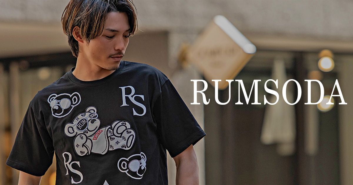 RUMSODA(ラムソーダ) ブランドオリジナルのベアデザインが人気のペアで着れるユニセックスアイテムが揃うブランド