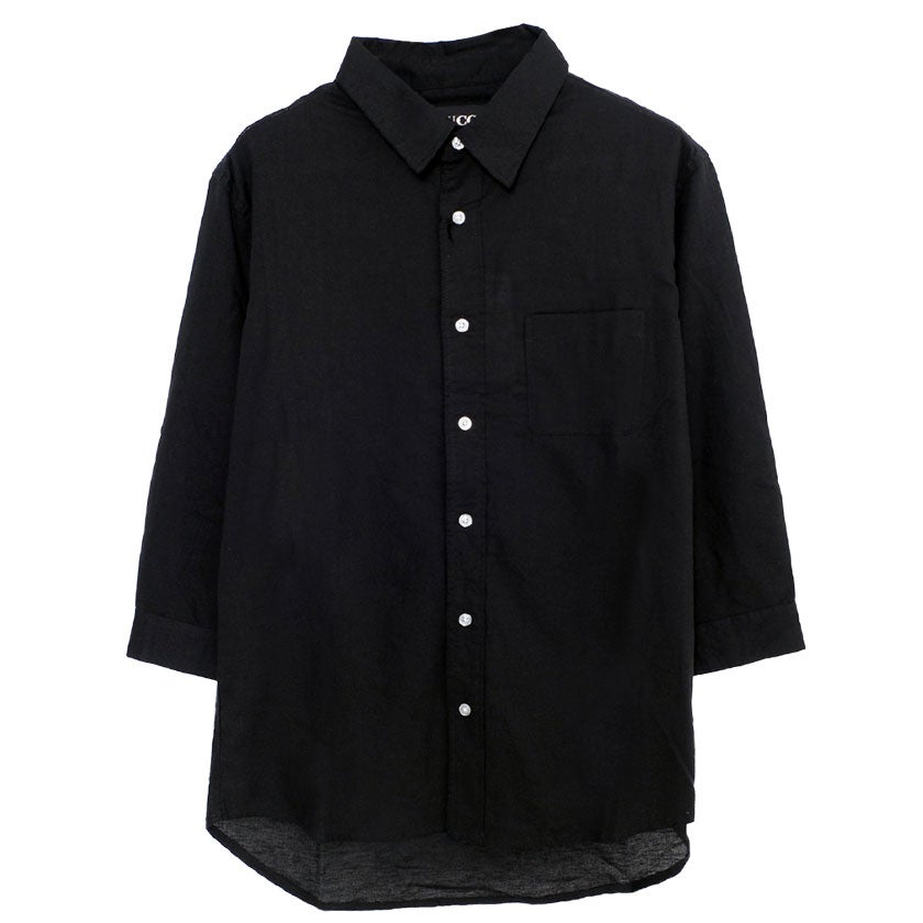 VICCI(ビッチ)コットンリネンレギュラーカラー7分袖シャツ/全11色