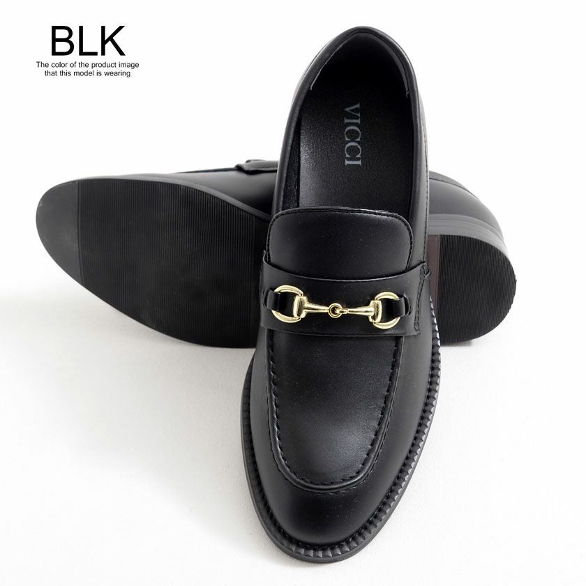 ドレスシューズ メンズ VICCI(ビッチ)ゴールドビット付きローファー/全4色