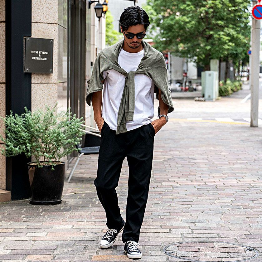 S.A.P.C.A.I. グレー パーカー サイドジッパー♡ ジップパーカー メンズ VICCI(ビッチ)カラーサマーニットダブルジップ