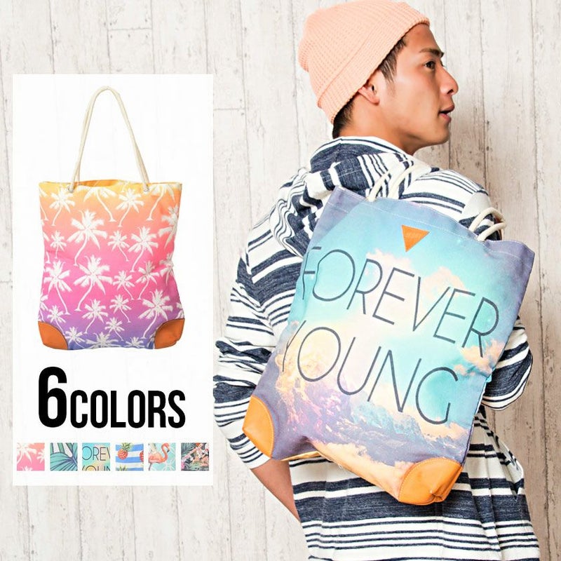 Bitter select(ビターセレクト)総柄キャンバストートバッグ/全6色