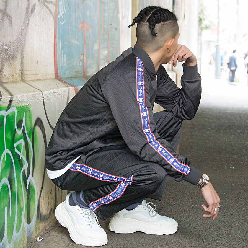 ワイドパンツ メンズ Champion(チャンピオン)LONG PANTS/全2色