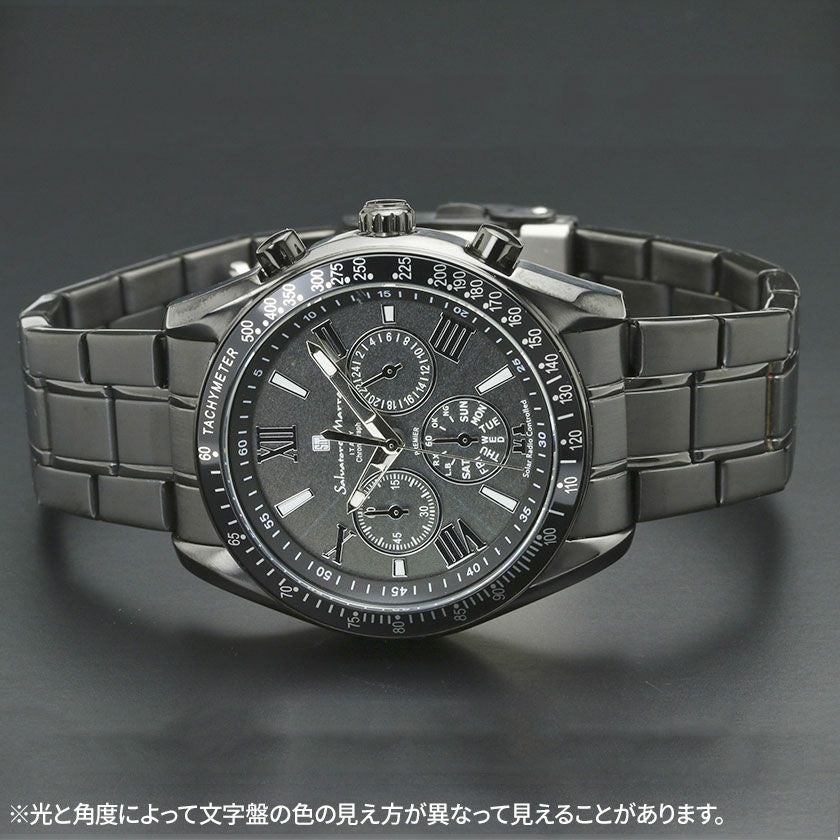時計 メンズ Salvatore Marra(サルバトーレマーラ)電波ソーラークロノ