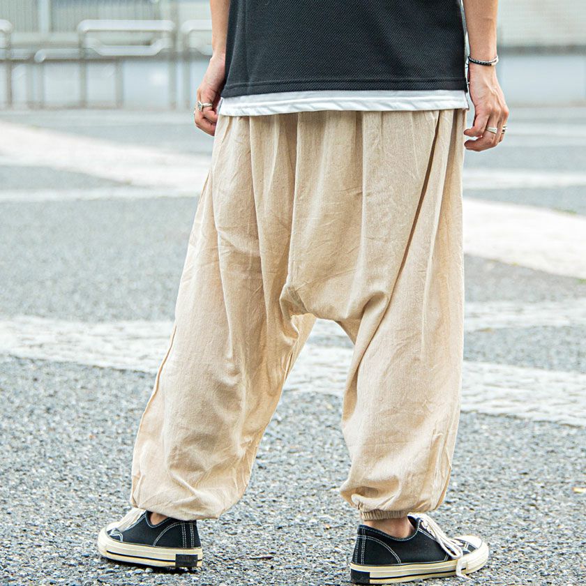 ワイドパンツ メンズ yul(ユル)カダルサルエルパンツ/全6色