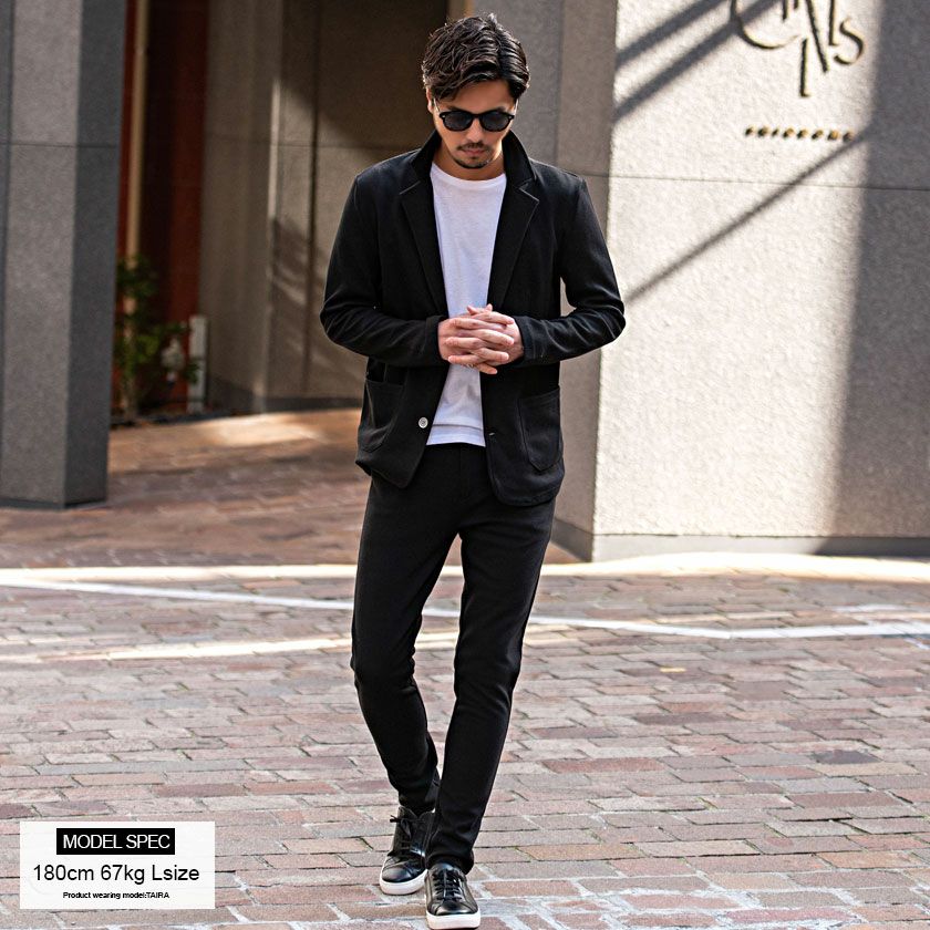 セットアップ メンズ VICCI(ビッチ)カルゼテーラードジャケット