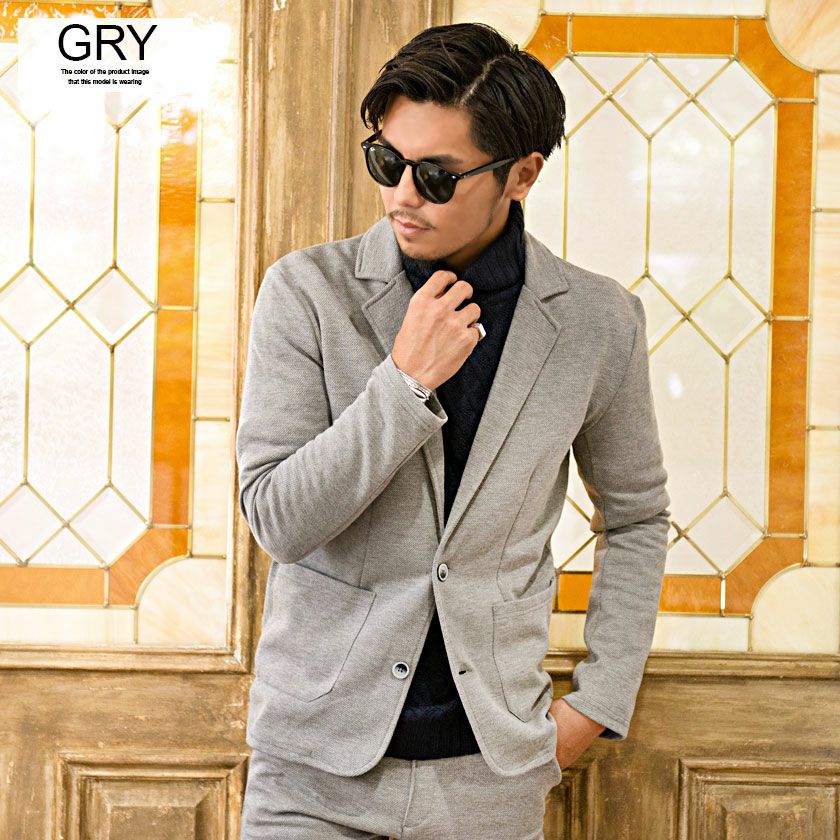 セットアップ メンズ VICCI(ビッチ)カルゼテーラードジャケット