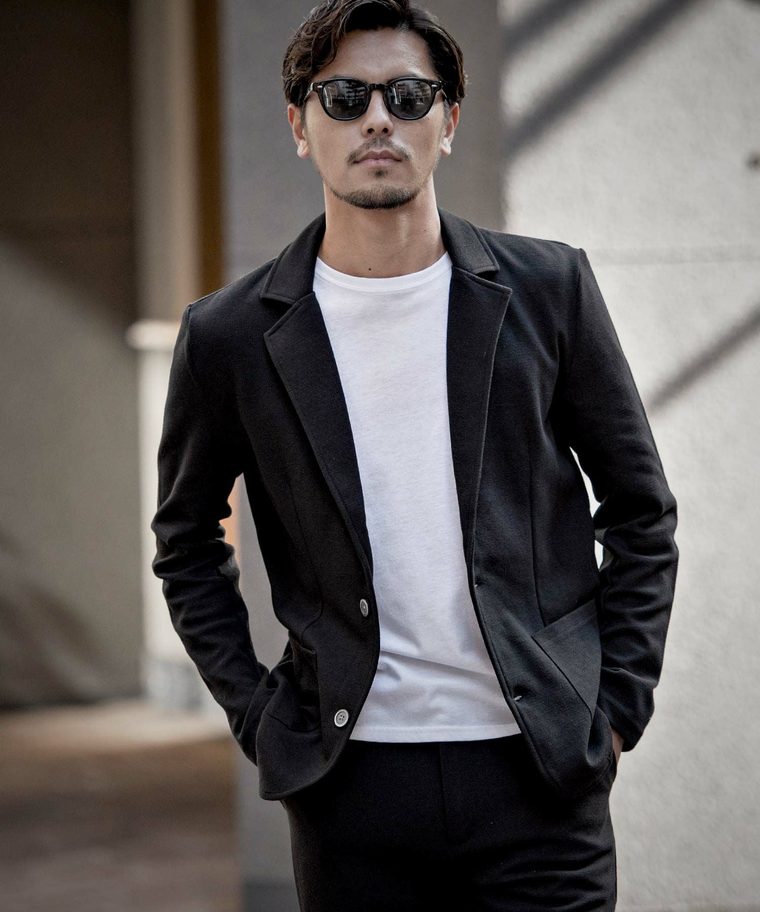 セットアップ メンズ VICCI(ビッチ)カルゼテーラードジャケット