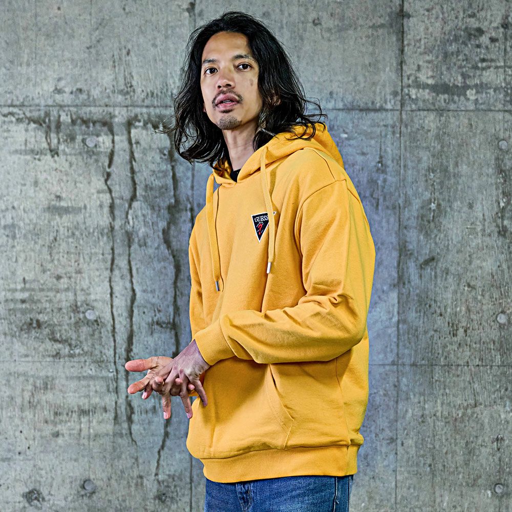 guess generations スウェット イエロー Sサイズ GUESS JEANS Long Sleeves Crew Neck Regular Sweat スウェット