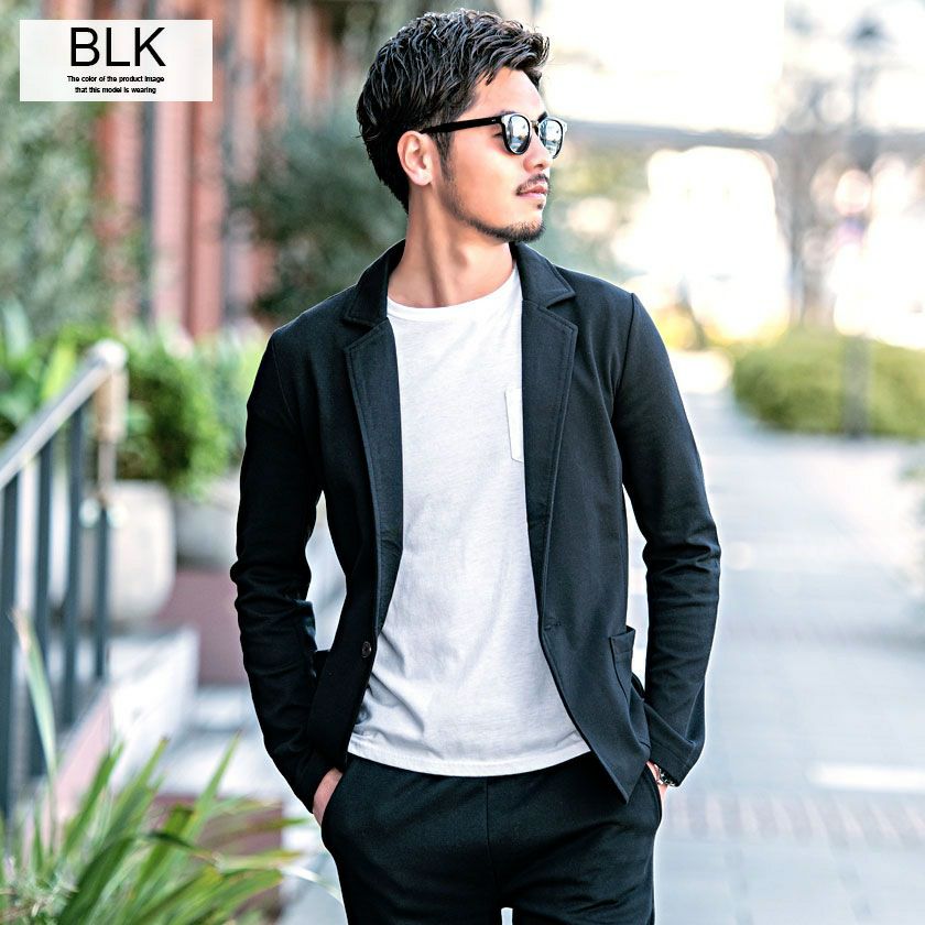 セットアップ メンズ VICCI(ビッチ)カットテーラードジャケット