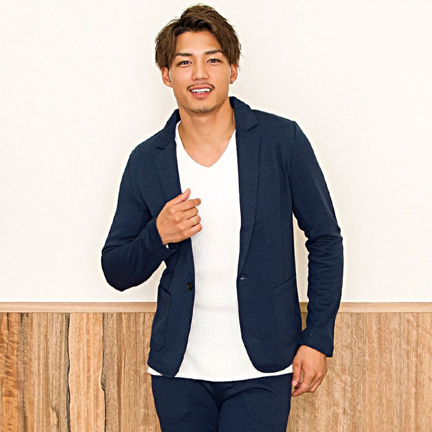 セットアップ メンズ VICCI(ビッチ)カットテーラードジャケット