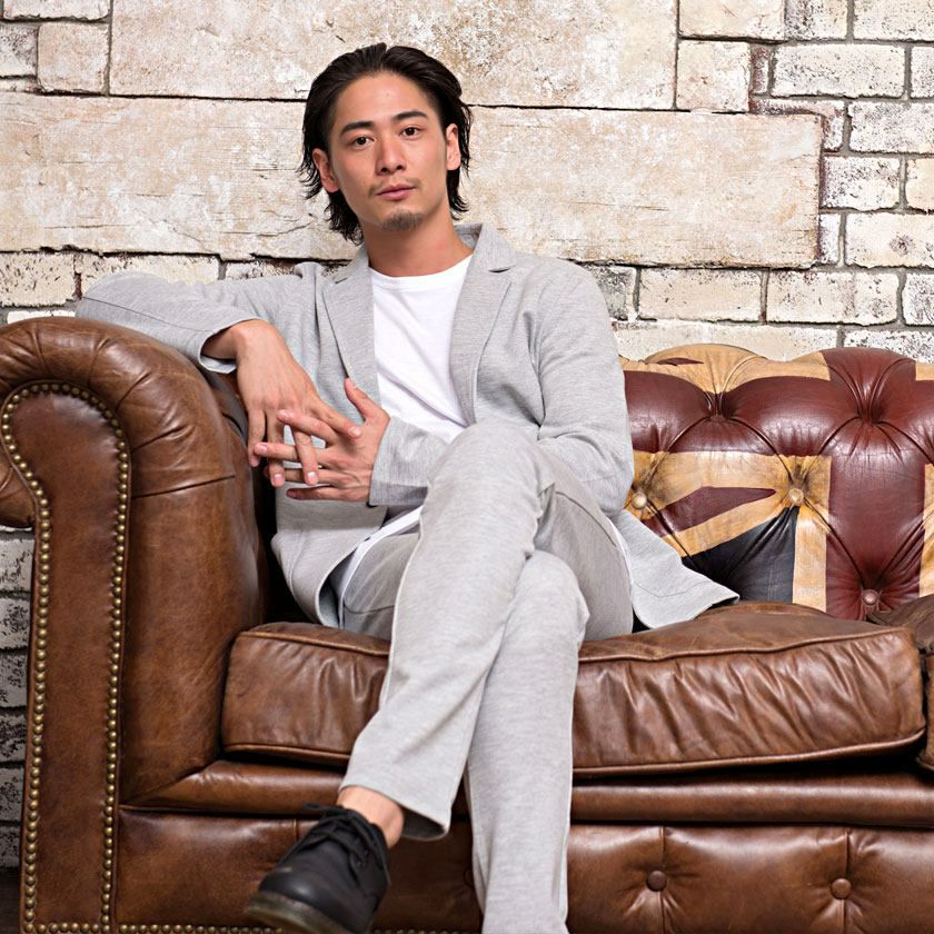 セットアップ メンズ VICCI(ビッチ)カットテーラードジャケット