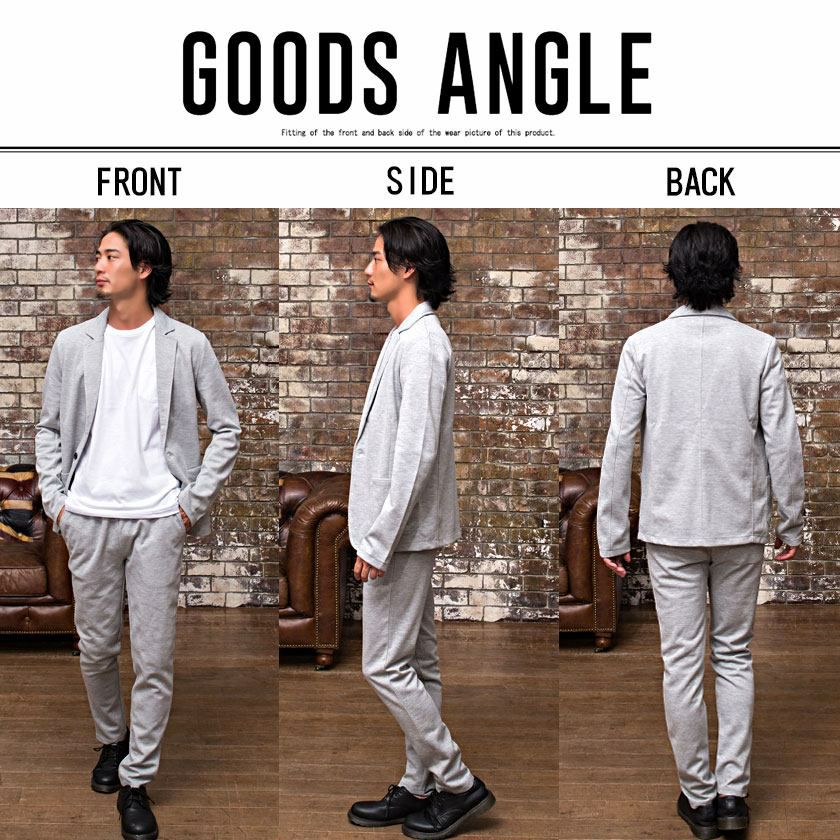 セットアップ メンズ VICCI(ビッチ)カットテーラードジャケット