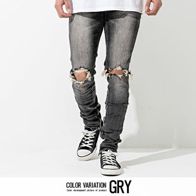デニムパンツ メンズ mnml(ミニマル)M1 DENIM STRETCH GREY/全1色