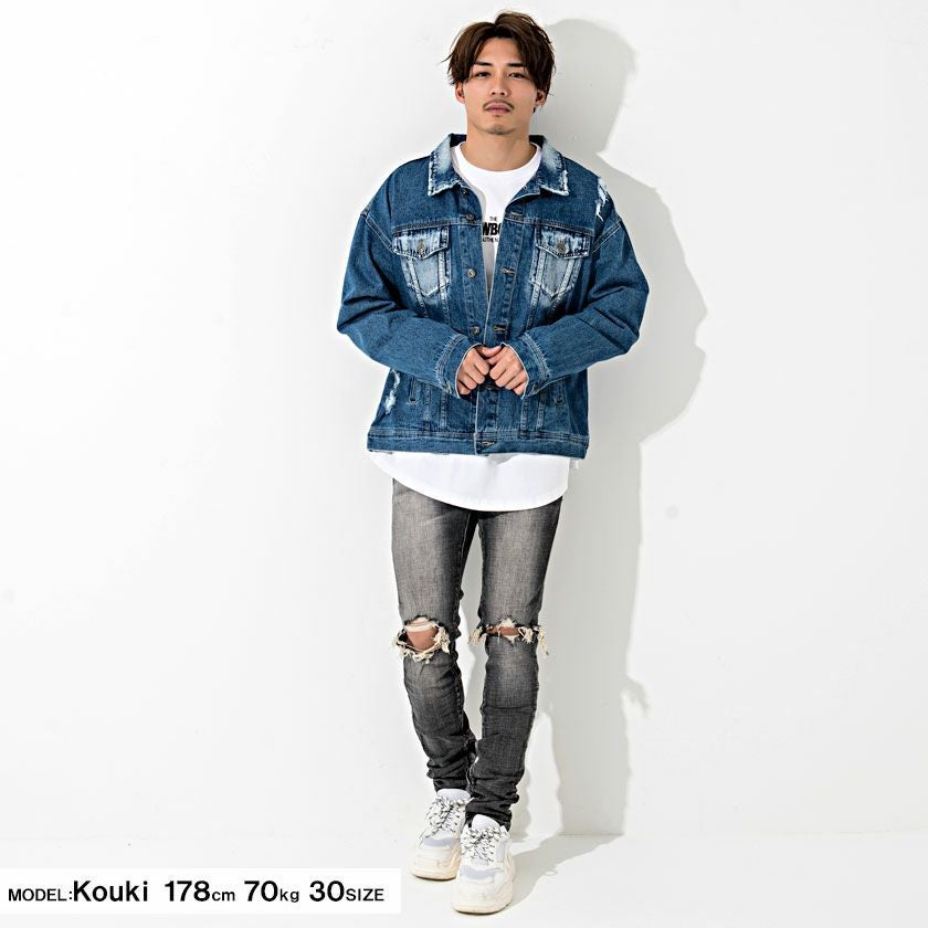デニムパンツ メンズ mnml(ミニマル)M1 DENIM STRETCH GREY/全1色