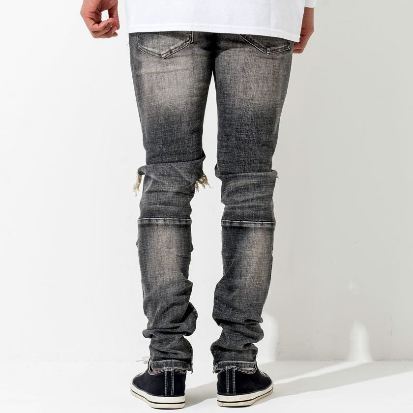 デニムパンツ メンズ mnml(ミニマル)M1 DENIM STRETCH GREY/全1色