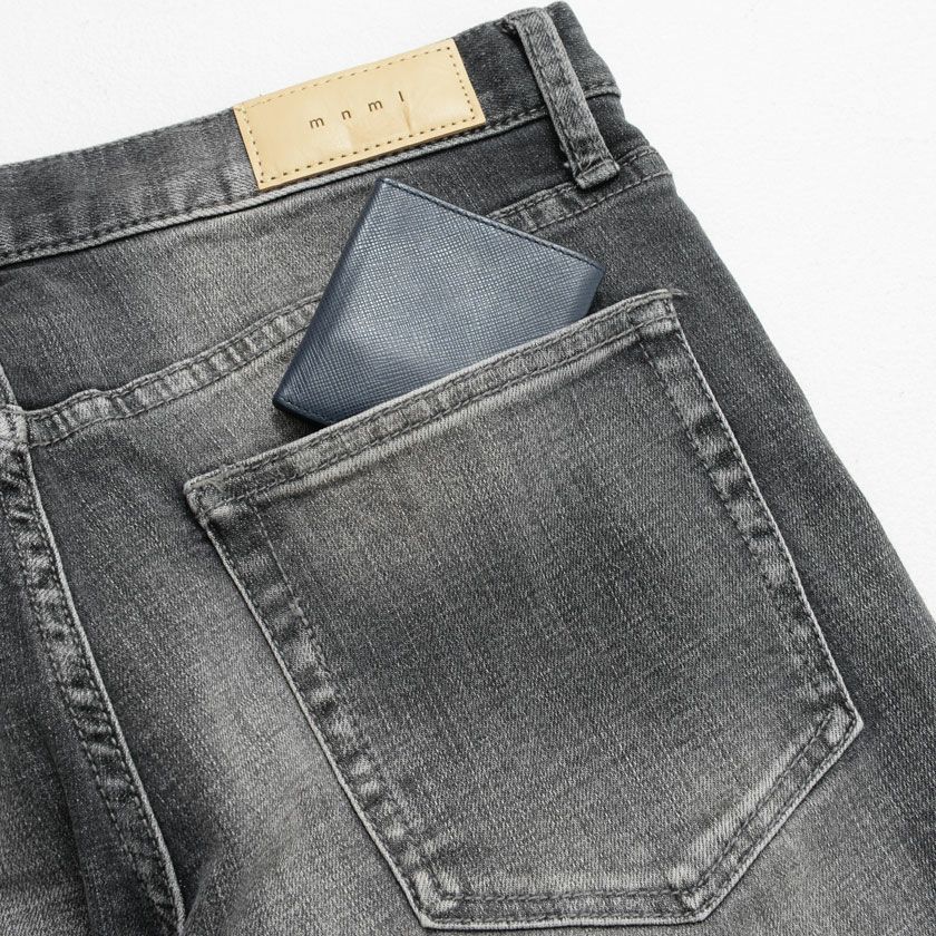 デニムパンツ メンズ mnml(ミニマル)M1 DENIM STRETCH GREY/全1色
