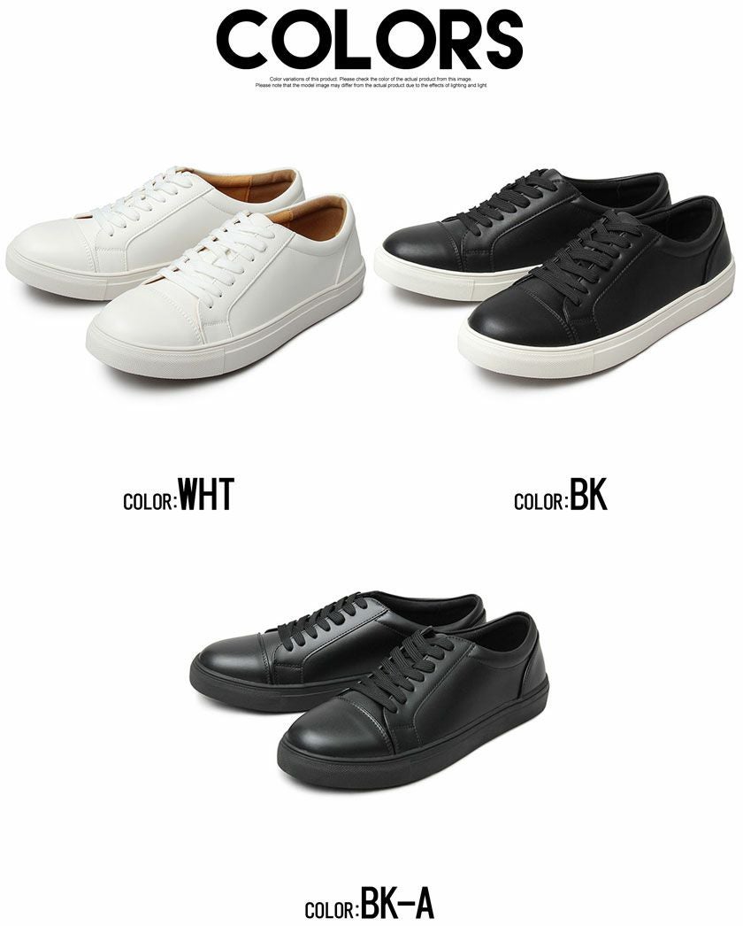 スニーカー メンズ Bitter select(ビターセレクト)PUレザーローカット
