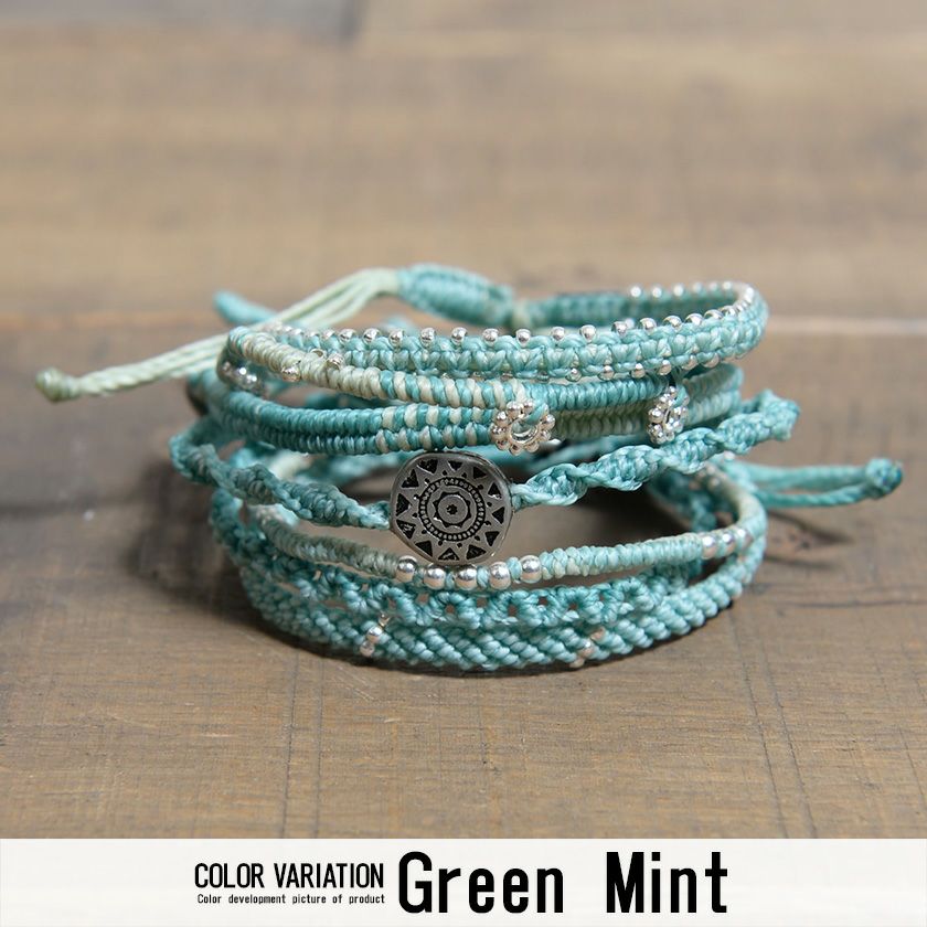 ブレスレット メンズ wakami(ワカミ)アース7ストランドブレスレット/全4色