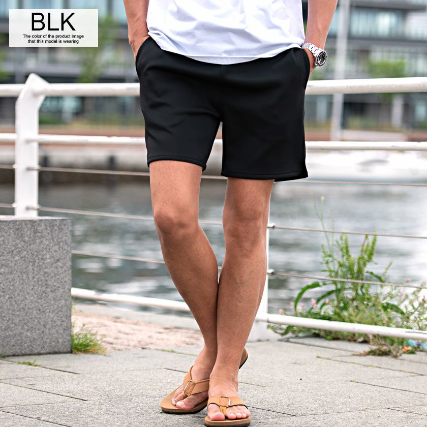 ハーフパンツ メンズ CavariA(キャバリア)ストレッチポリダンボール