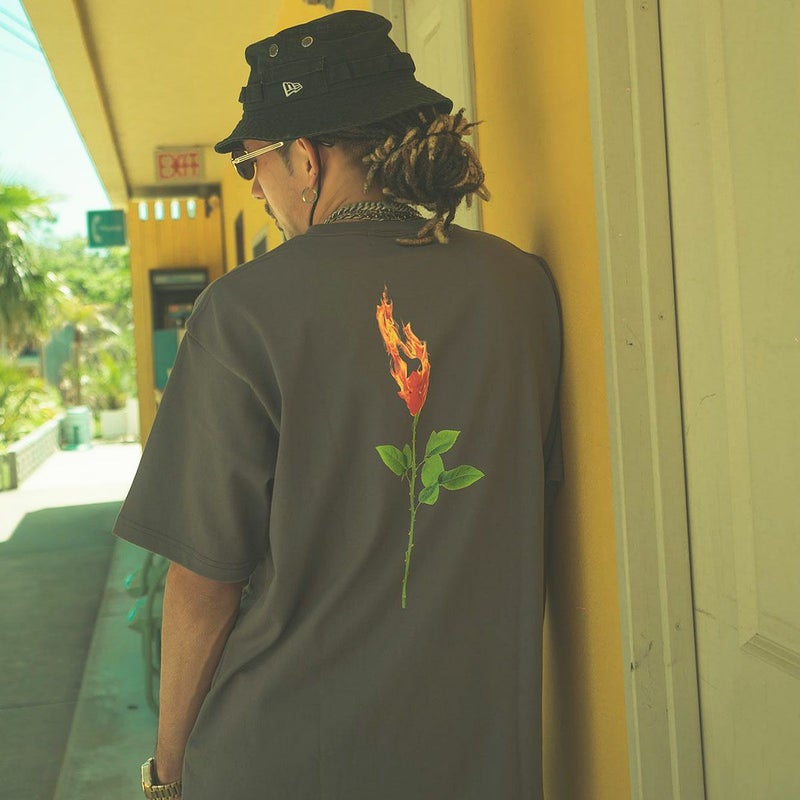 RAZZIS(ラズ)Rose Print tee / 2colors 