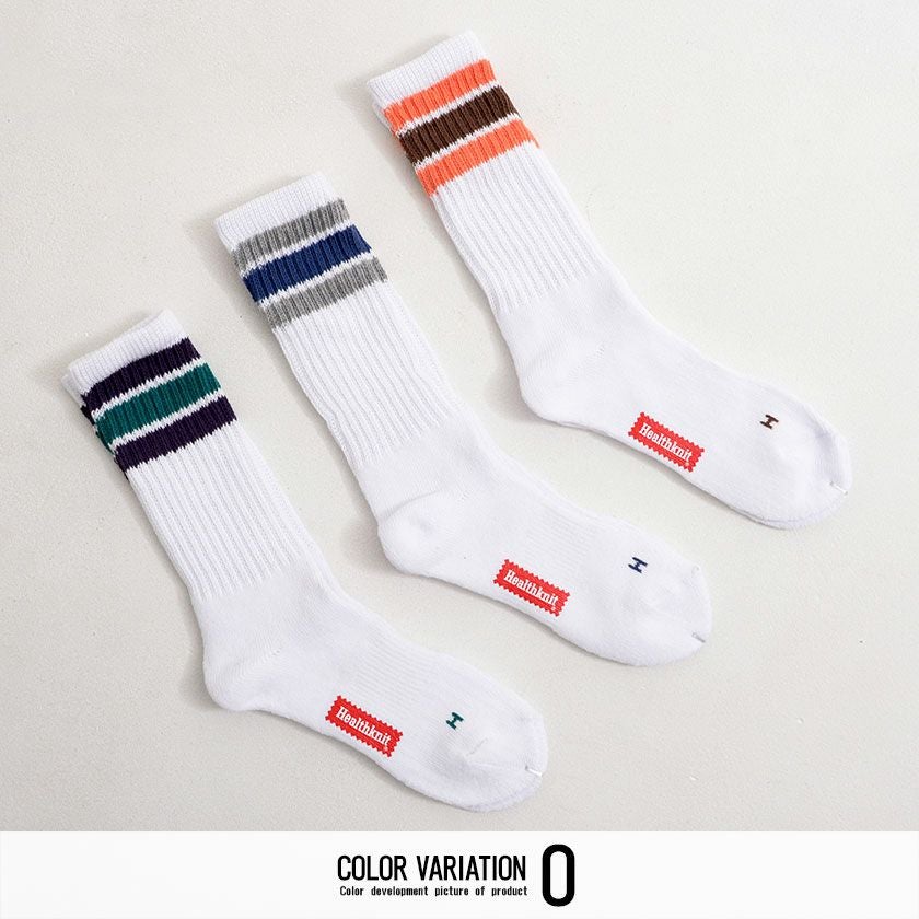 Healthknit(ヘルスニット)3パックロングソックス/9種類