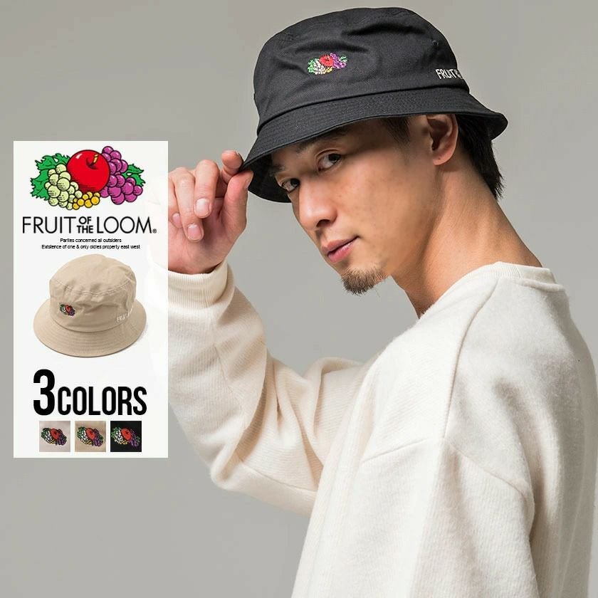 ハット メンズ FRUIT OF THE LOOM(フルーツオブザルーム)ロゴ刺繍