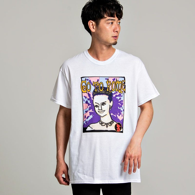 BENDS(ベンズ)オマージュプリントクルーネック半袖ビッグTシャツ/全2色