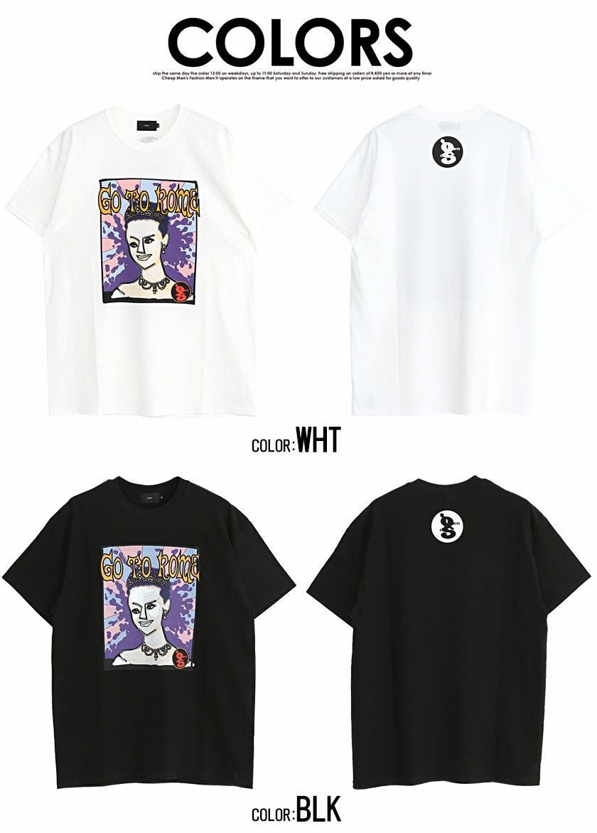 半袖Tシャツ メンズ BENDS(ベンズ)オマージュプリントクルーネック半袖