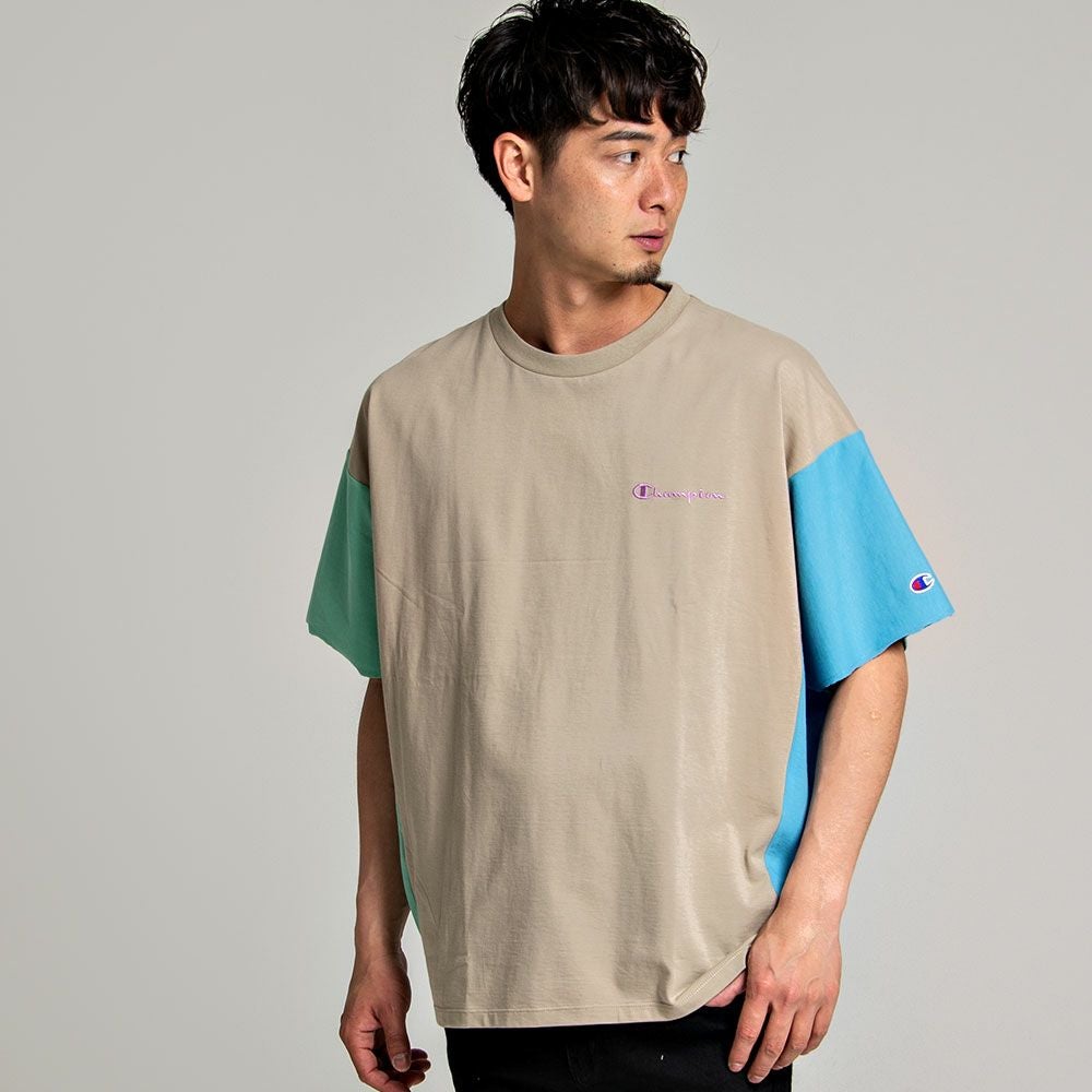 Champion(チャンピオン)配色切り替えクルーネックドルマンスリーブ