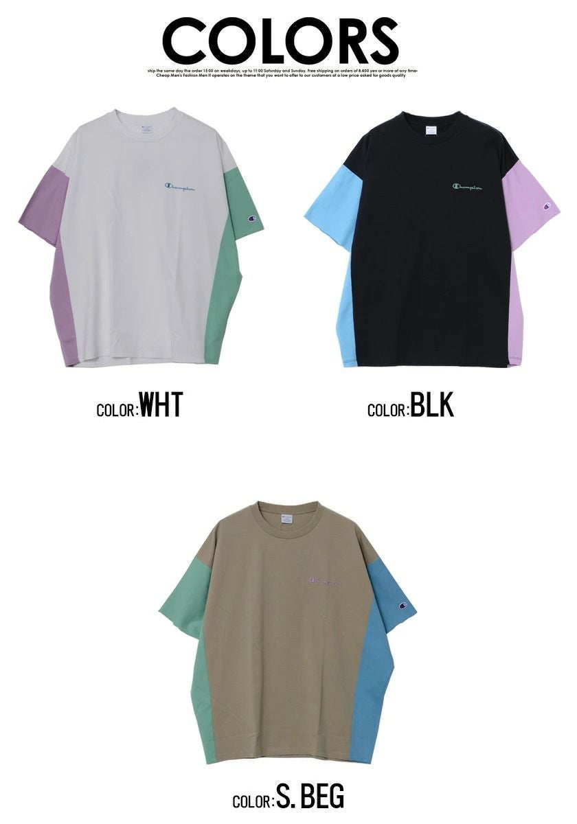 Champion(チャンピオン)配色切り替えクルーネックドルマンスリーブ