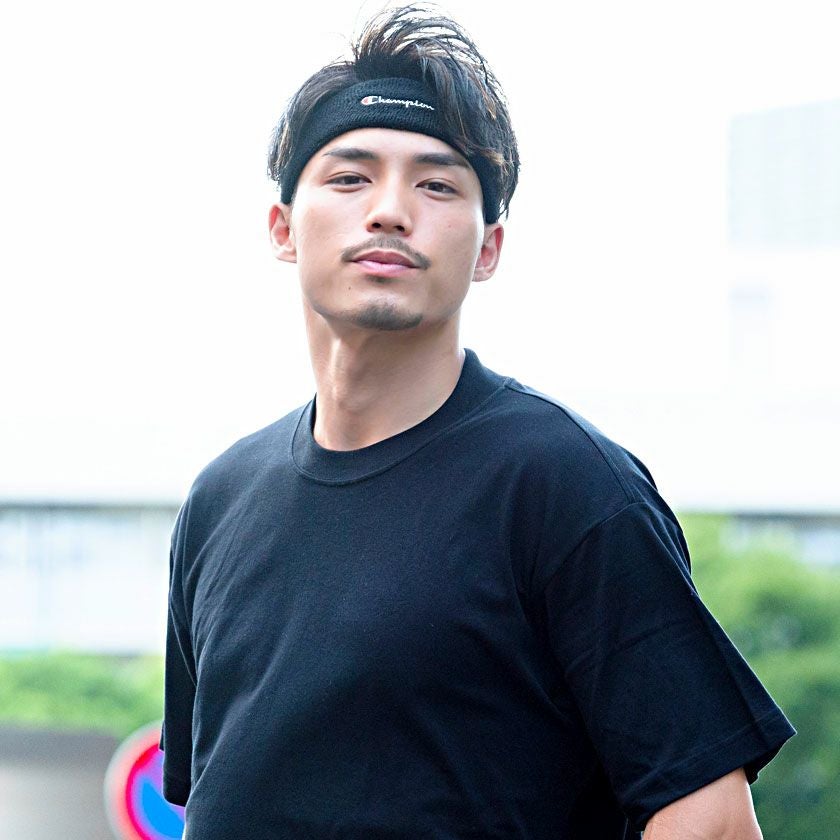 ハット メンズ Champion(チャンピオン)ロゴ刺繍入りヘアバンド/全4色