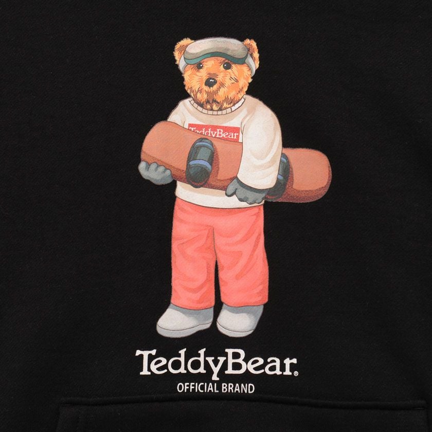 パーカー メンズ TeddyBear(テディベア)ロゴプリント裏起毛プル