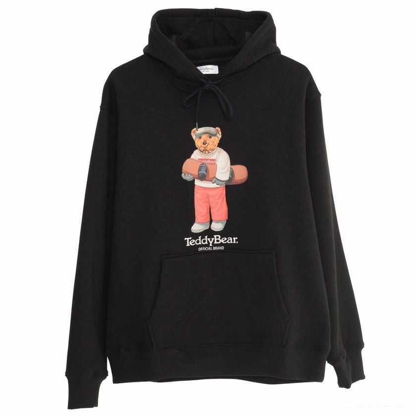 パーカー メンズ TeddyBear(テディベア)ロゴプリント裏起毛プル