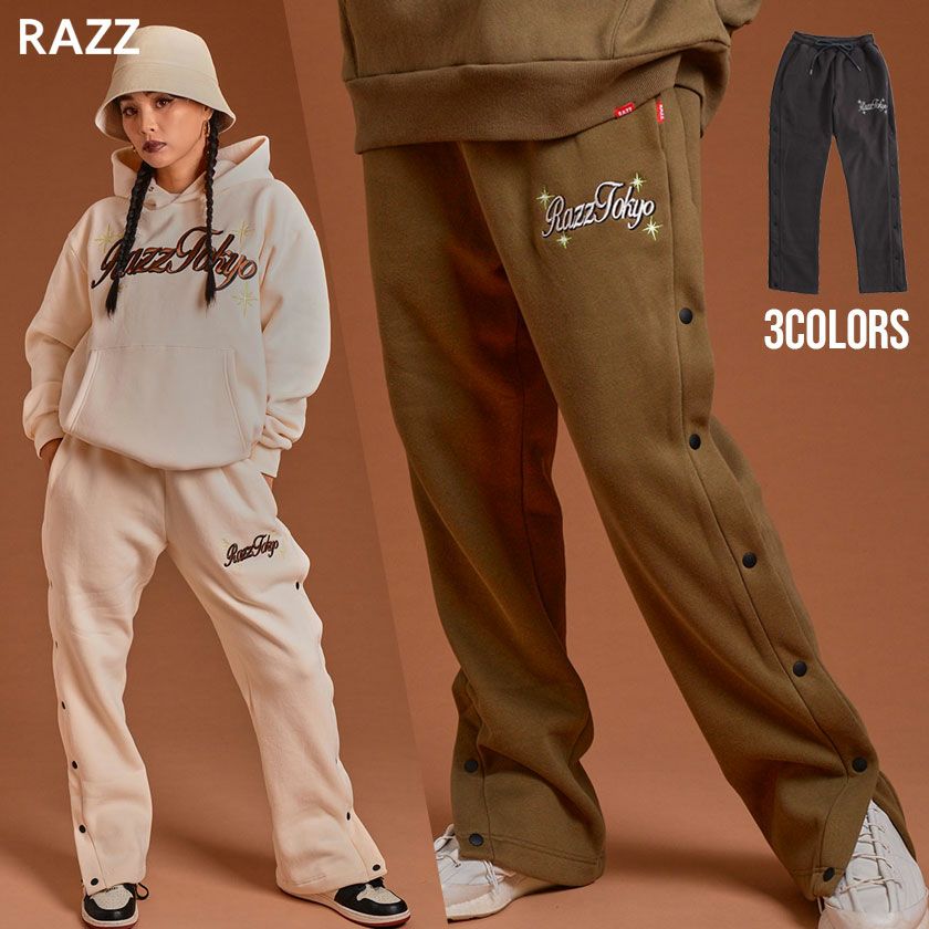 完売LYFTサイドボタンスウェットパンツ LÝFT Sweat Pants - D.Grey