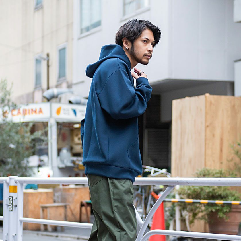 パーカー メンズ FILA(フィラ)ロゴプリントストレッチプルパーカー/全3色