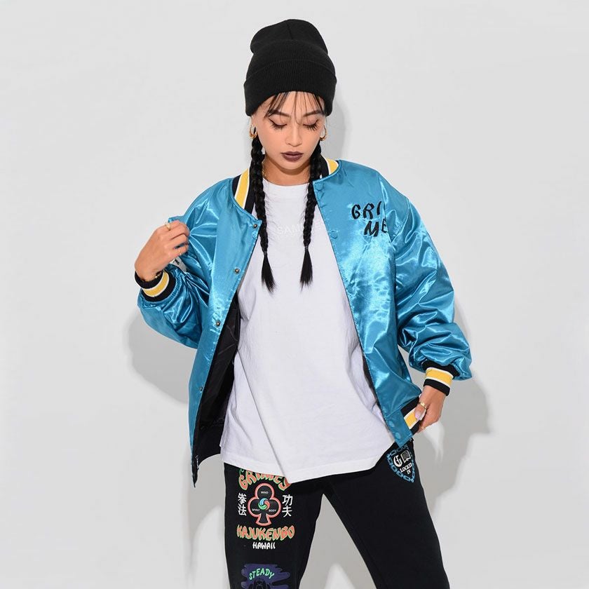 ブルゾン メンズ GRIMEY(グライミー)DESTROY ALL FEAR REVERSIBLE