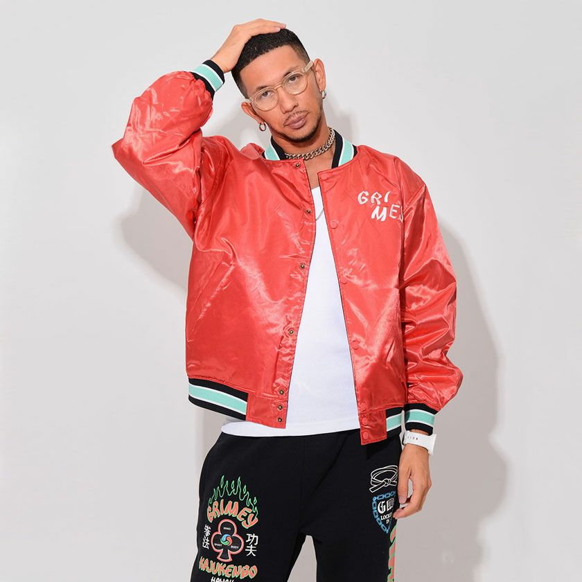 ブルゾン メンズ GRIMEY(グライミー)DESTROY ALL FEAR REVERSIBLE