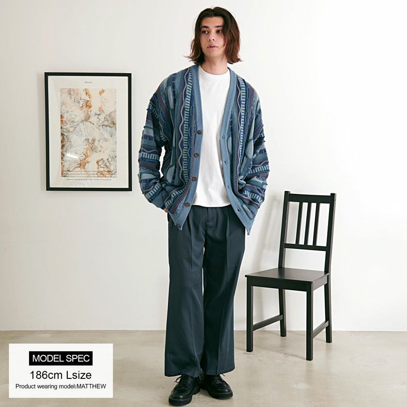 vera様コメント専用 スラックス メンズ CavariA(キャバリア)ストレッチカラーワイドパンツ