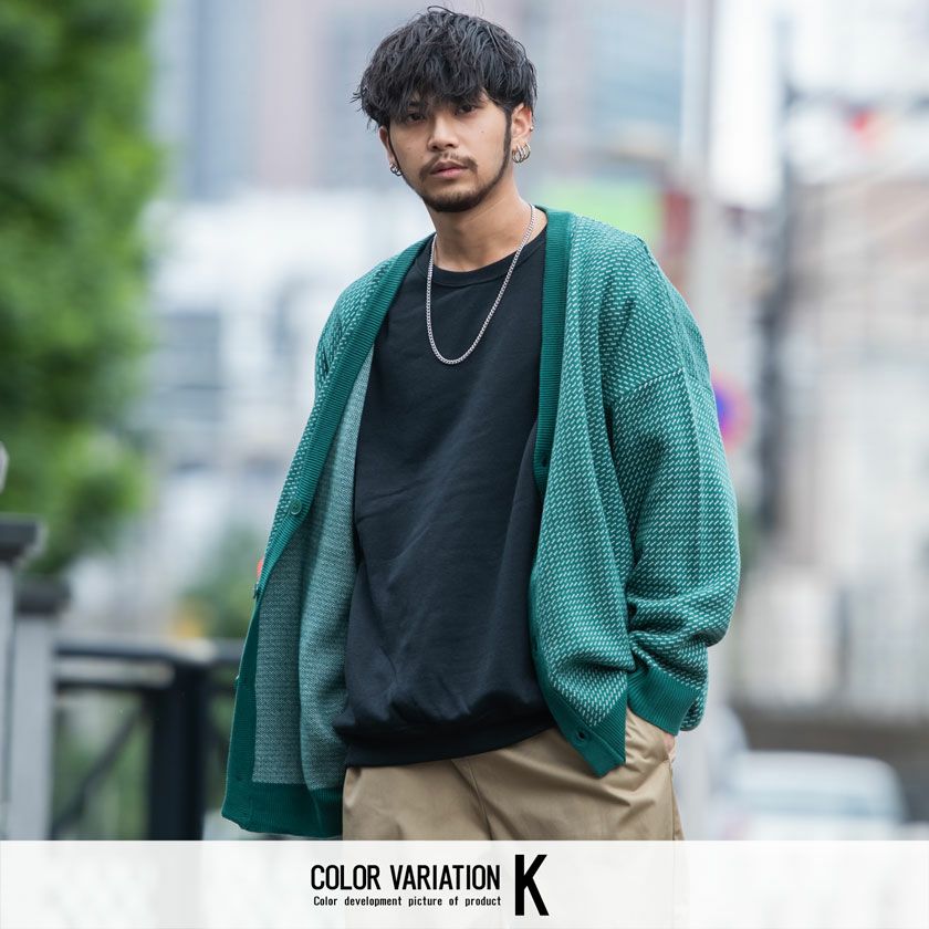 ぶっさん ベージュ ^_^ ロング丈 カジュアル ニットカーディガン M L XL ］ 選べる3丈 シアーニットカーディガン [C3703] - レディース