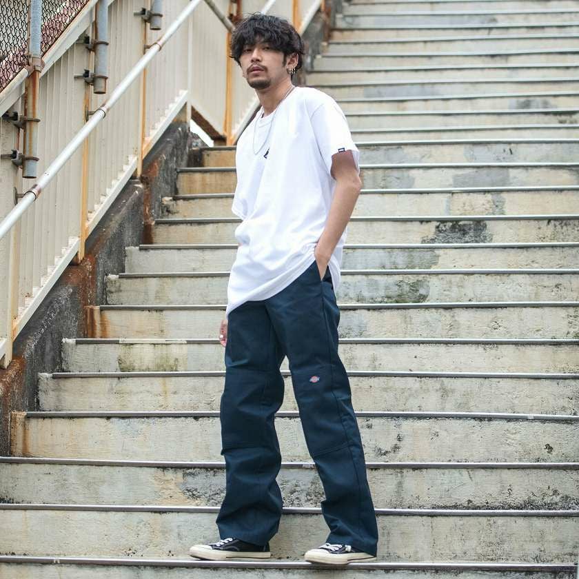 チノパン メンズ Dickies(ディッキーズ)ダブルニー ワークパンツ/全7色