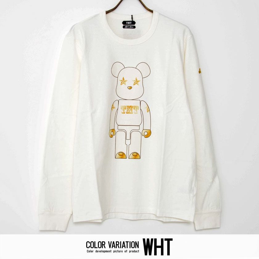長袖Tシャツ メンズ TMT(ティーエムティー)BE@RBRICK×TMT L/SLAMERICAN