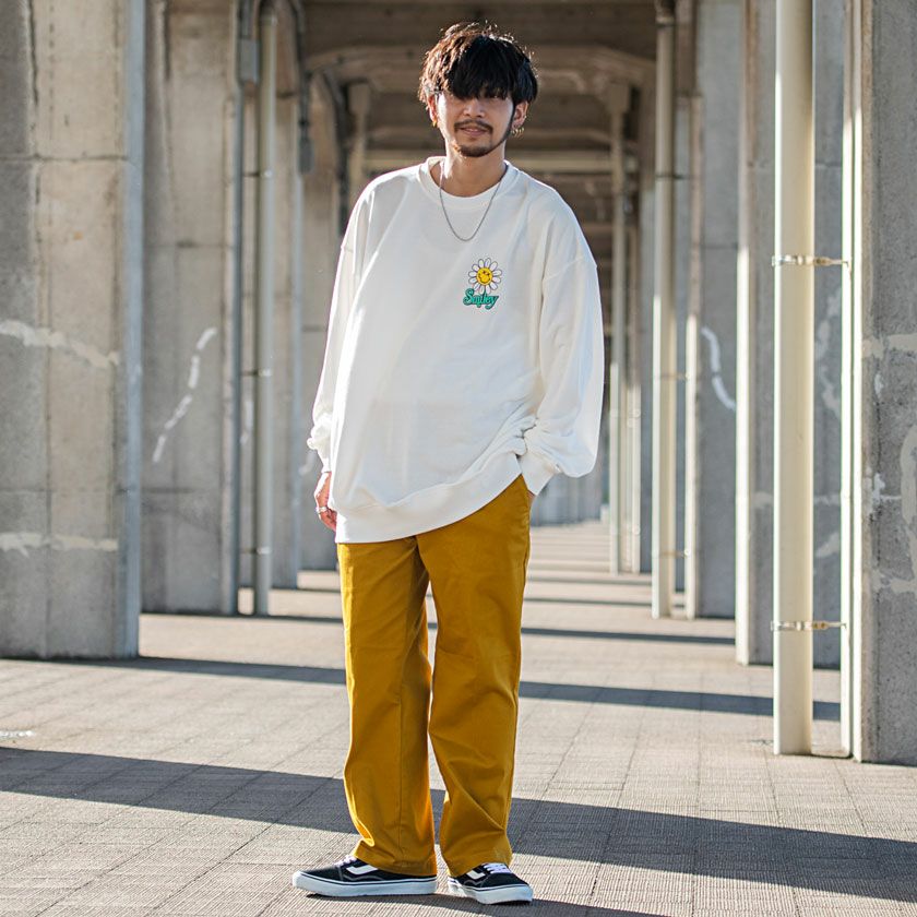 スウェット メンズ SMILEY FACE(スマイリーフェイス)フラワー