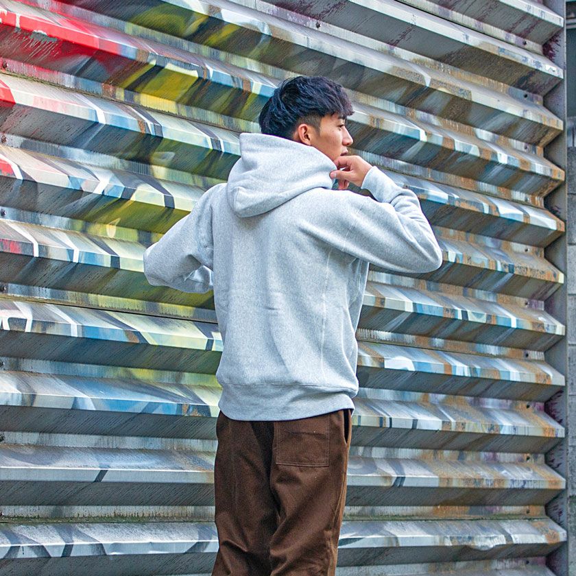 パーカー メンズ Champion(チャンピオン)裏起毛スウェットCロゴプル