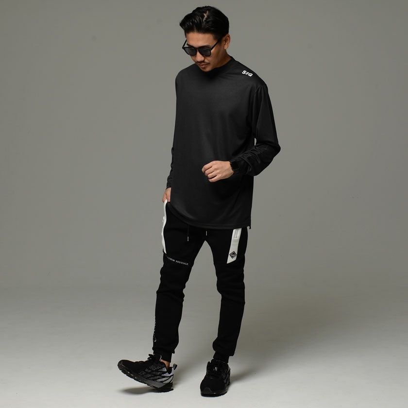 長袖Tシャツ メンズ SHI-JYOMAN GOLF(シジョマン)バッグロゴモック