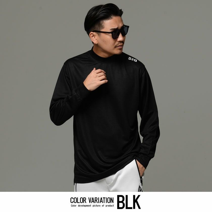 長袖Tシャツ メンズ SHI-JYOMAN GOLF(シジョマン)バッグロゴモック