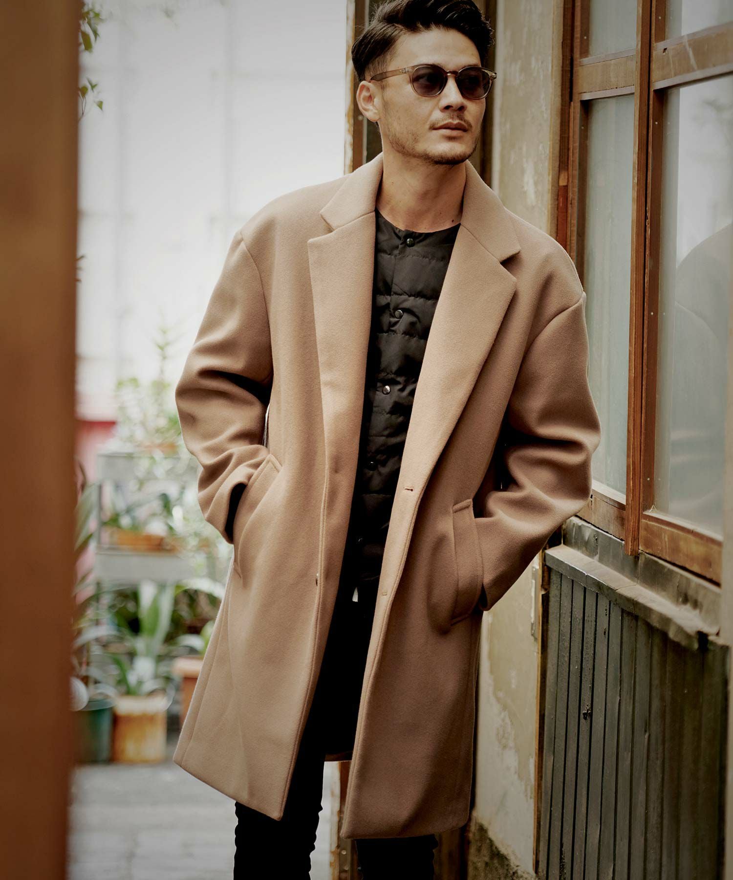 送料無料】CavariA(キャバリア)ドロップショルダーチェスターコート/全3色