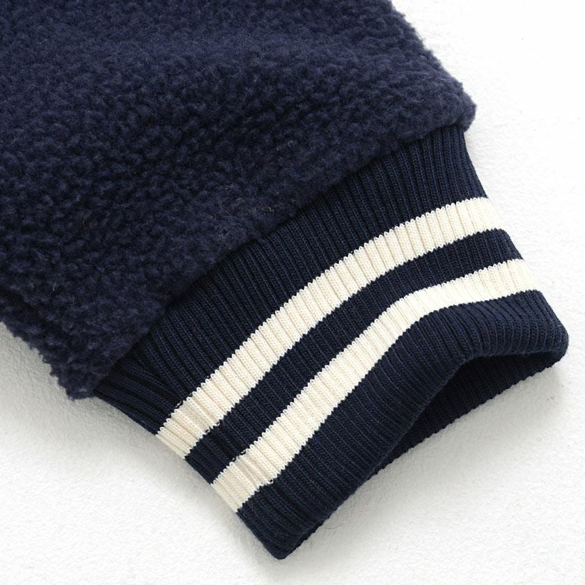 スウェット メンズ CavariA(キャバリア)シープボアハーフZIP/全3色