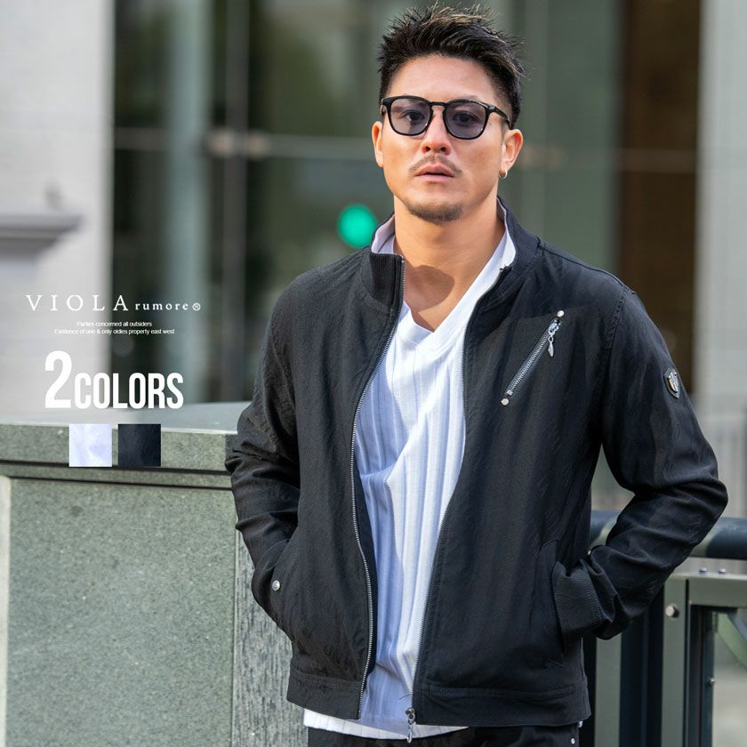 VIOLA(ヴィオラ)ストレッチジャガード切替ジップアップ/全2色