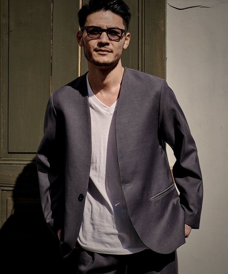 CavariA(キャバリア)ノーカラージャケット/全2色