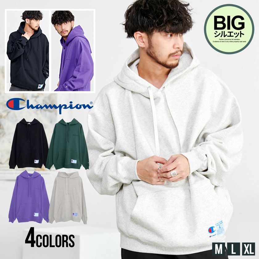 パーカー メンズ Champion(チャンピオン)HOODED SWEATSHIRT/全4色